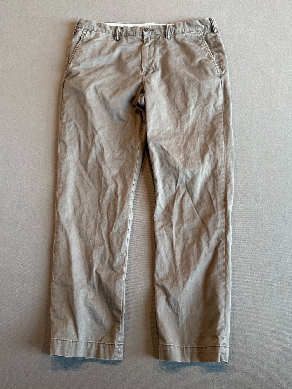 Polo Ralph Lauren Stretch Straight Chino Pants Men’s 36x32 Gray Cotton